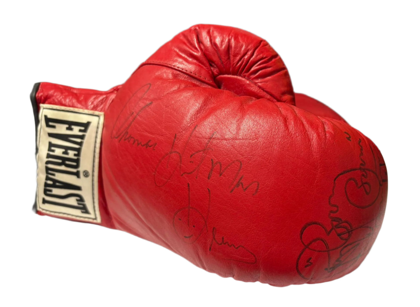 Thomas 'Hitman' Hearns & Ray 'Boom Boom' Mancini Signed Everlast Boxing Glove + Cert