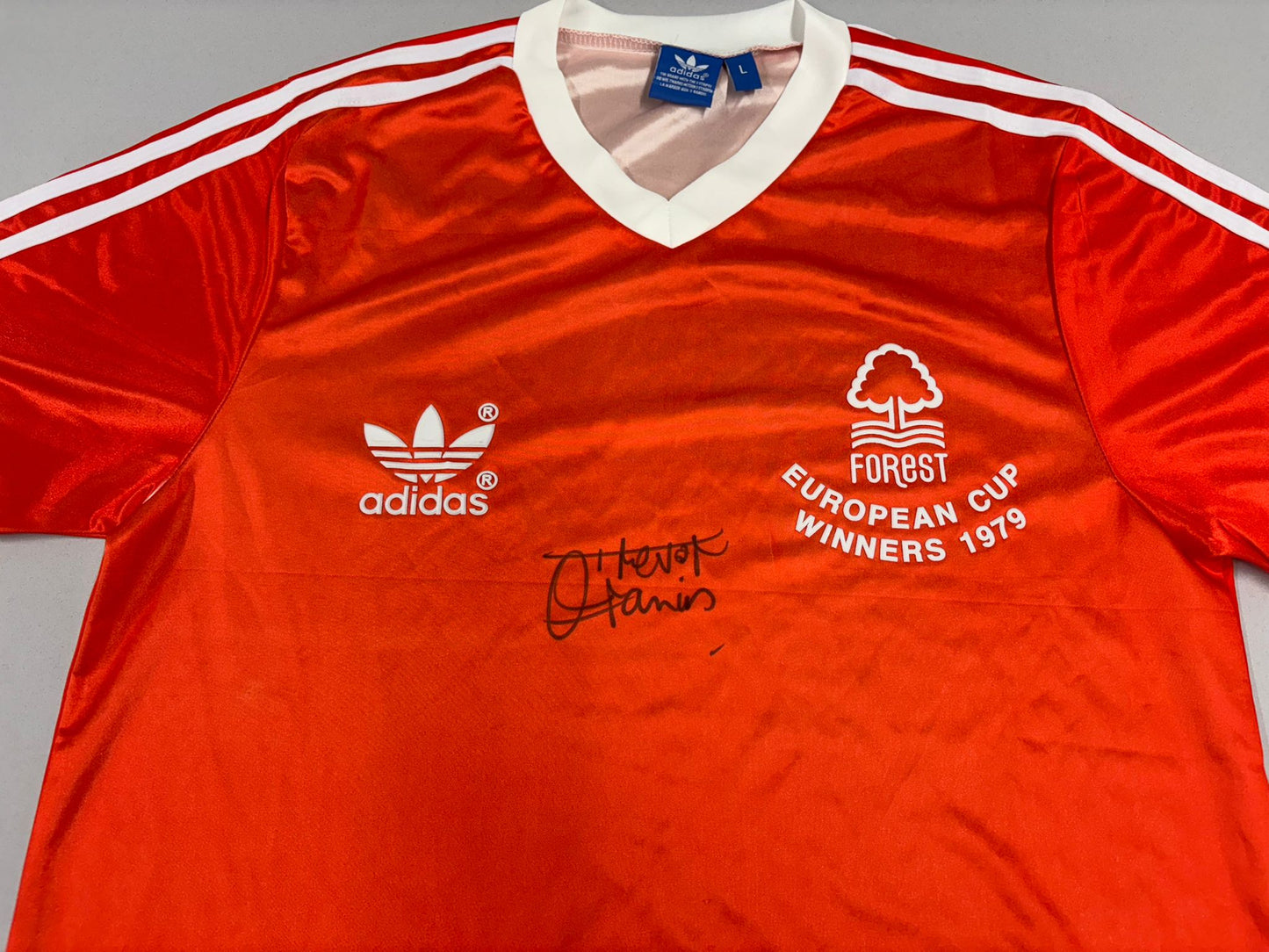 Trevor Francis Signed 1979 Nottingham Forest Retro European Cup Final Shirt + Dealer COA