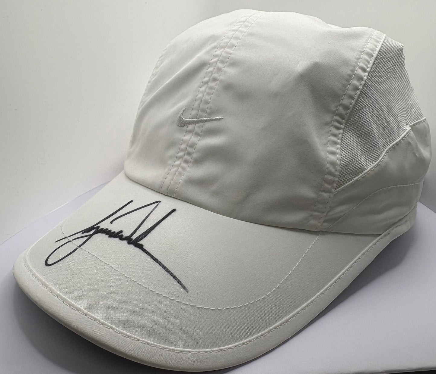The 'GOAT' Tiger Woods Signed White Nike Golf Cap with COA