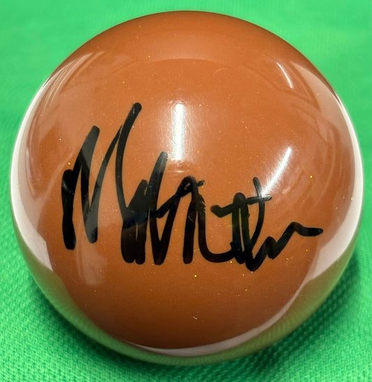 Matthew Stevens Signed BROWN Snooker Ball + Dealer COA