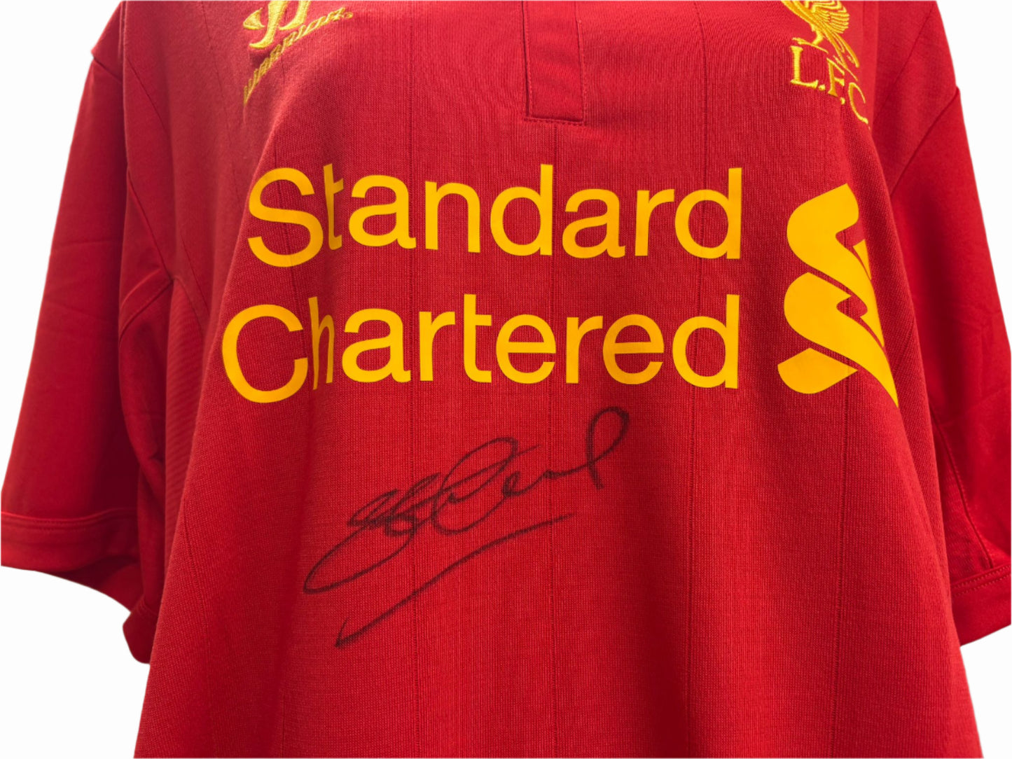 Football Legend Steven Gerrard Signed 2012-2013 Liverpool FC Home Shirt + COA