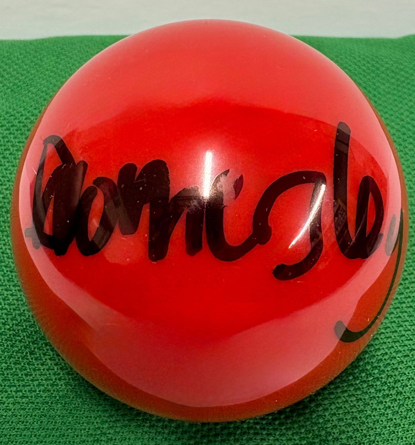Daniel Womersley Signed RED Snooker Ball + Dealer COA
