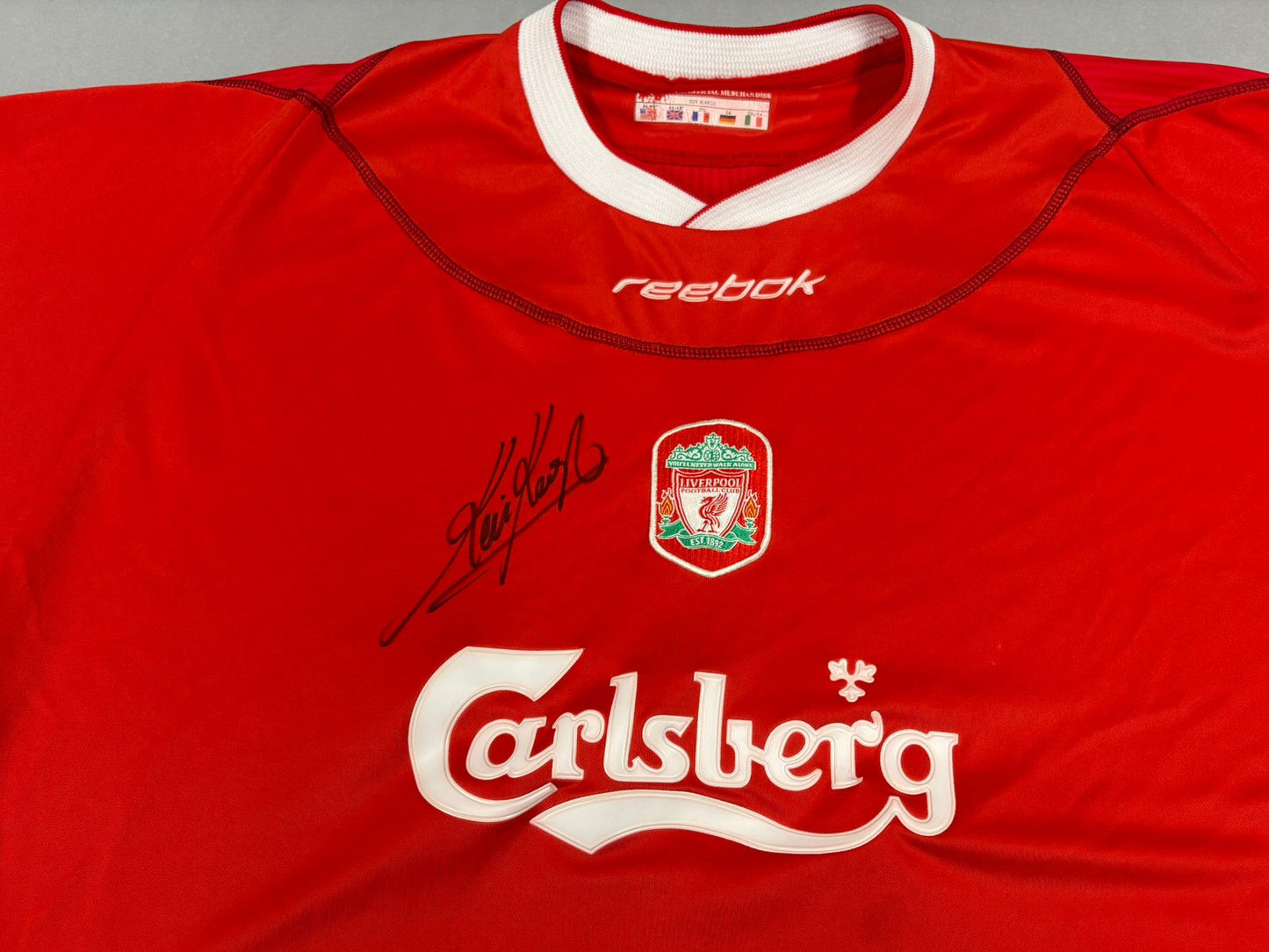Kevin Keegan Signed Retro Liverpool FC 2002-04 Home Shirt + Dealer COA