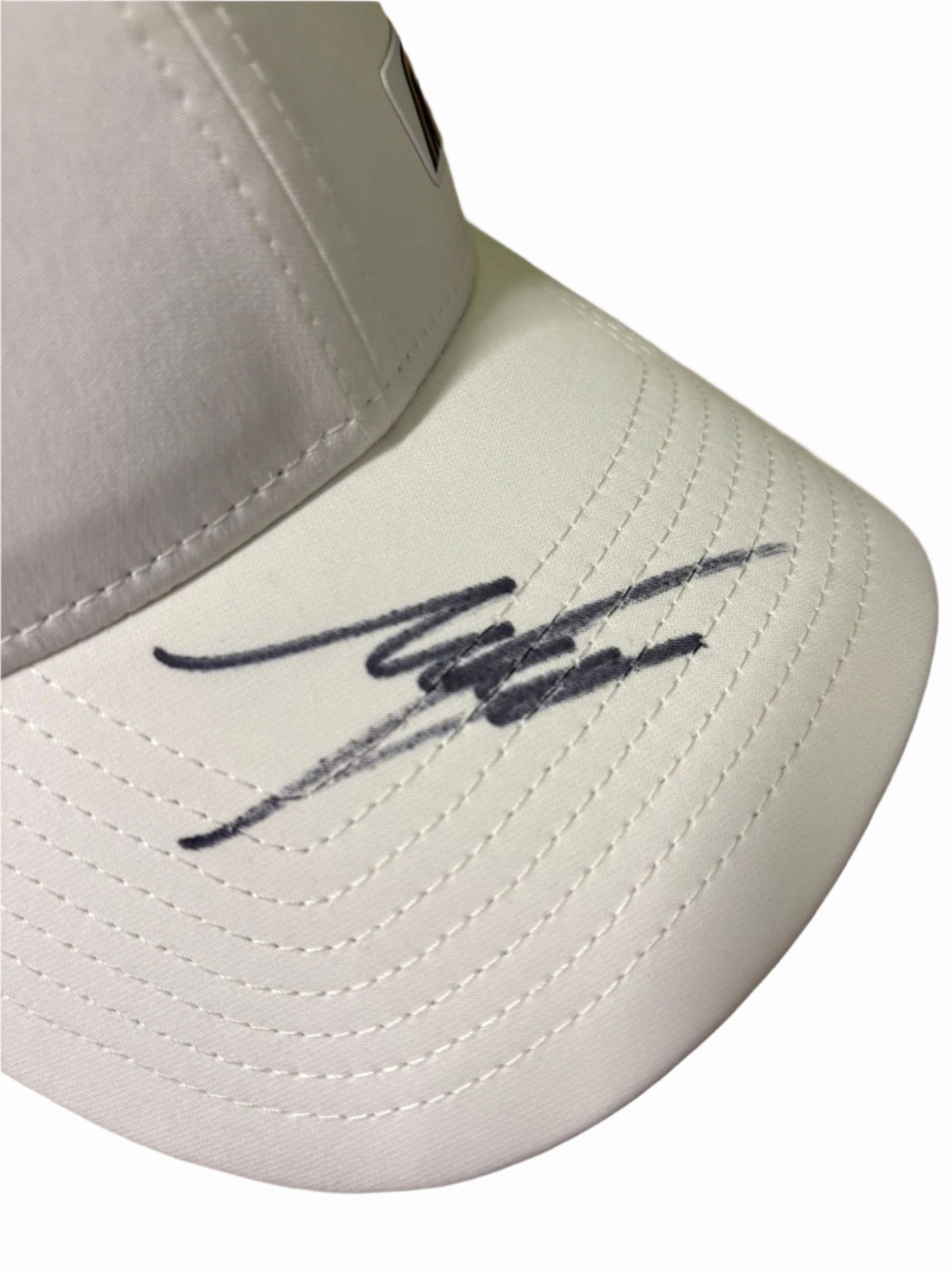 Isack Hadjar Visa Cash App Racing Bulls Formula One Driver Signed White F1 Cap + COA