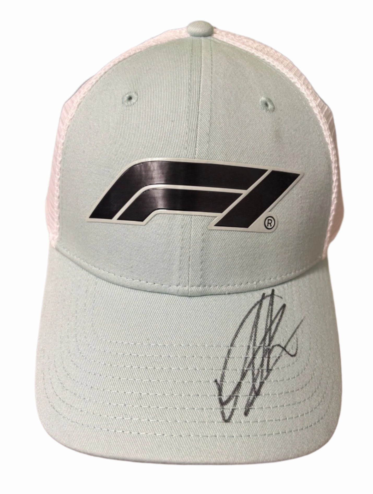 Alex Albon Williams Racing Formula One Driver Signed Mint Green F1 Cap + Dealer COA
