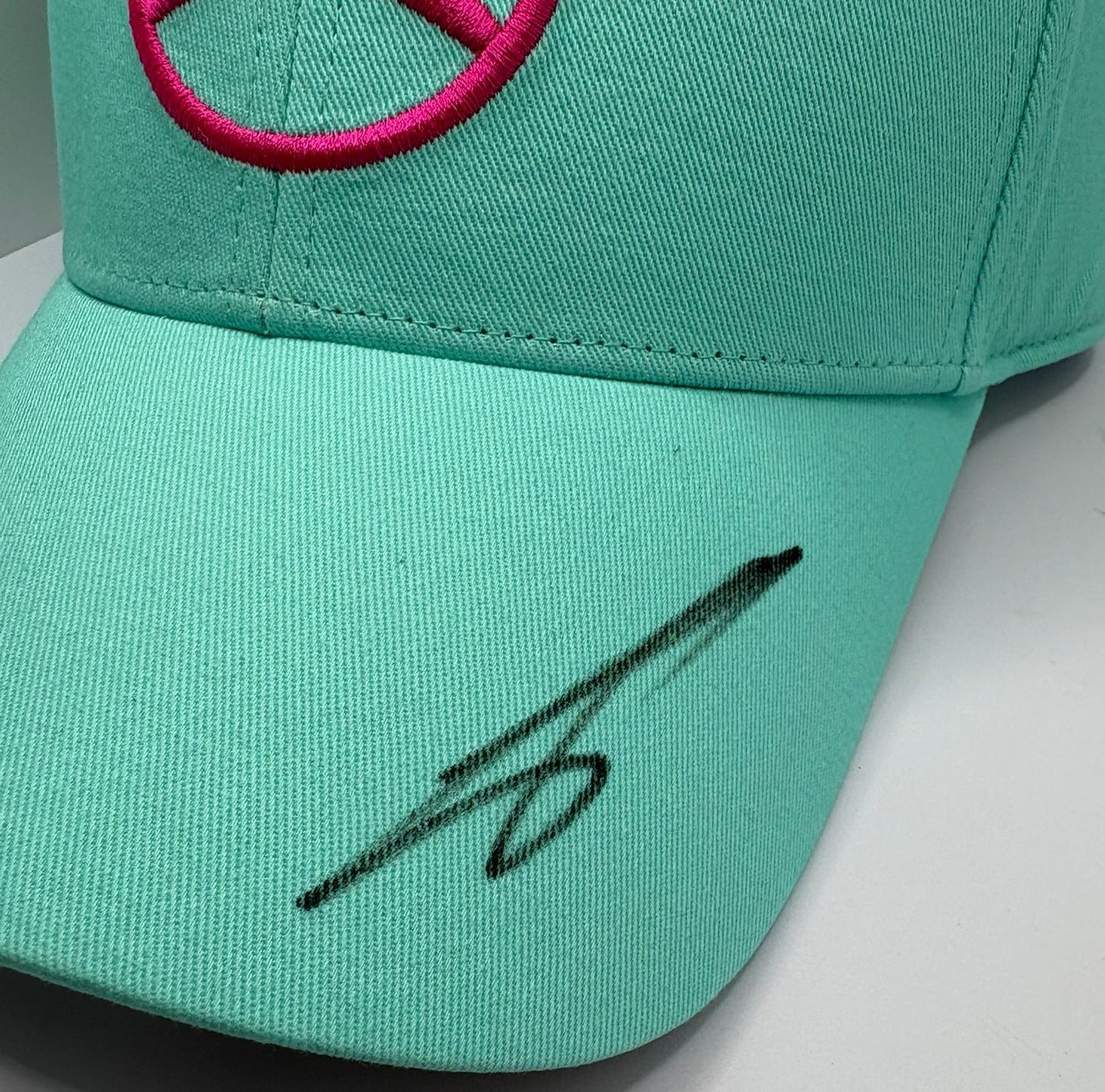 2025 Canadian Grand Prix Winner George Russell Signed Turquoise Mercedes F1 Cap + COA