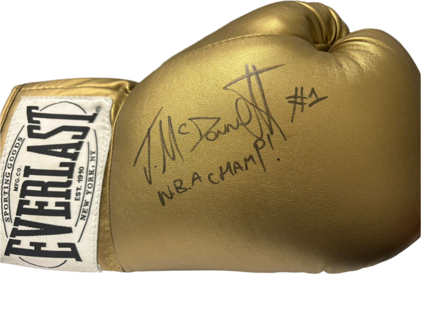 Jamie McDonnell British Boxer Signed Gold Everlast Boxing Glove + Dealer COA