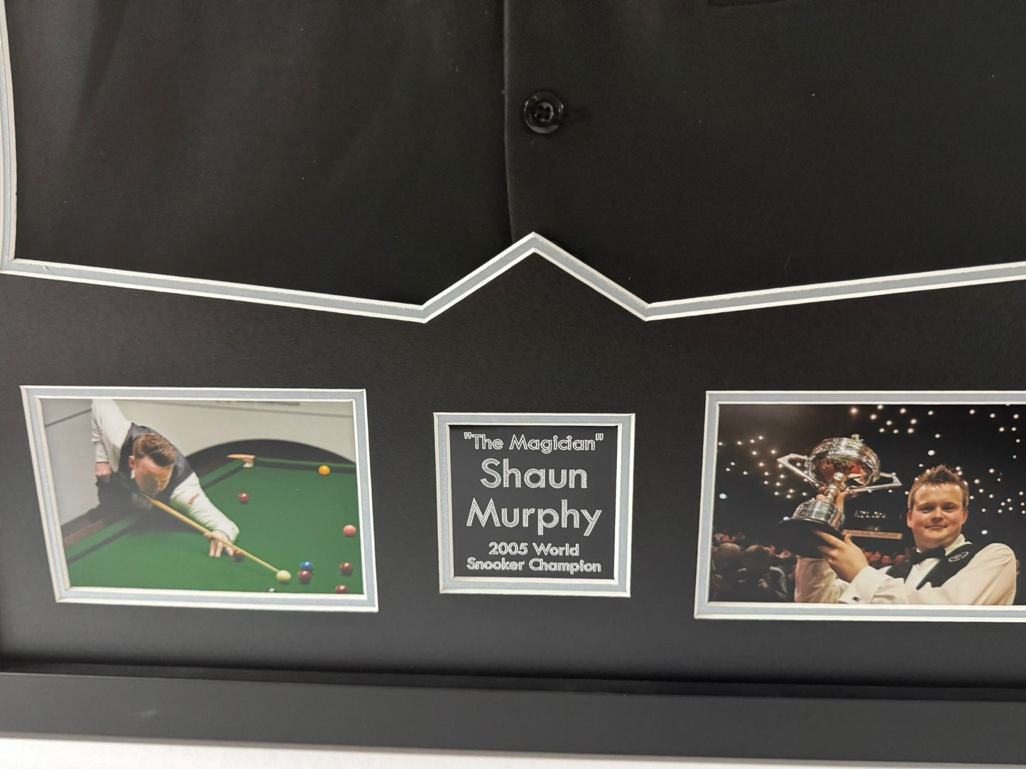 Shaun Murphy 2005 Snooker World Champion Hand Signed & Framed Waistcoat + COA