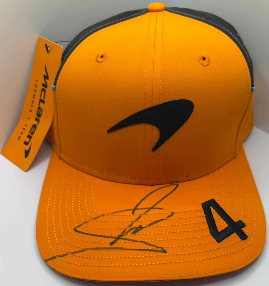2025 British Grand Prix Winner Lando Norris Signed 9FIFTY McLaren F1 Cap + Dealer COA
