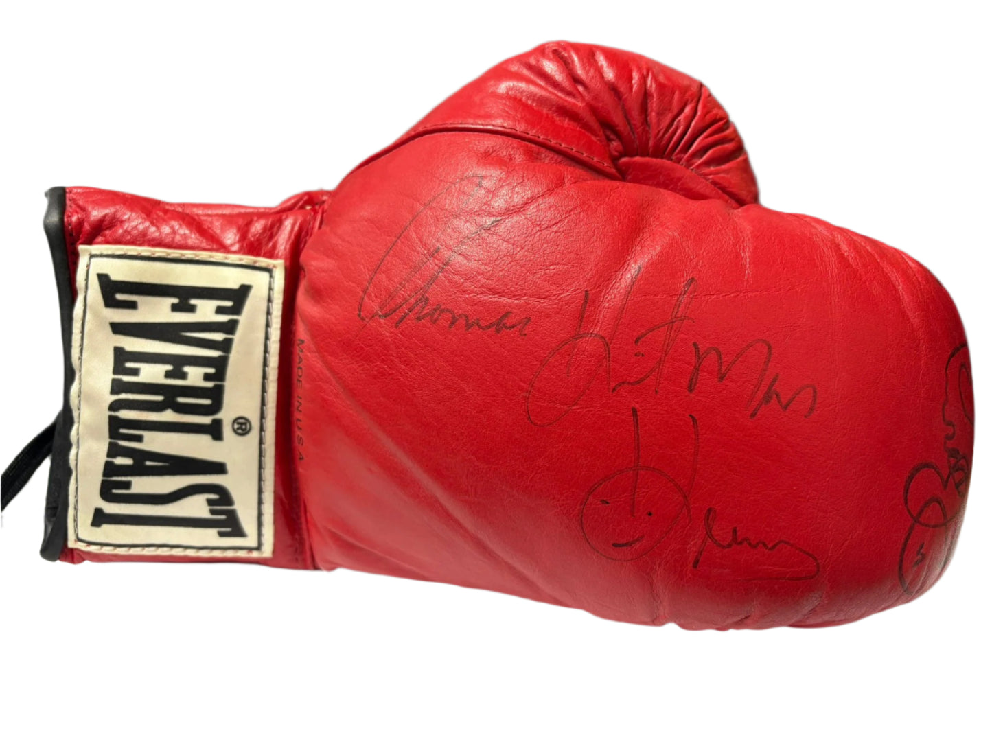 Thomas 'Hitman' Hearns & Ray 'Boom Boom' Mancini Signed Everlast Boxing Glove + Cert