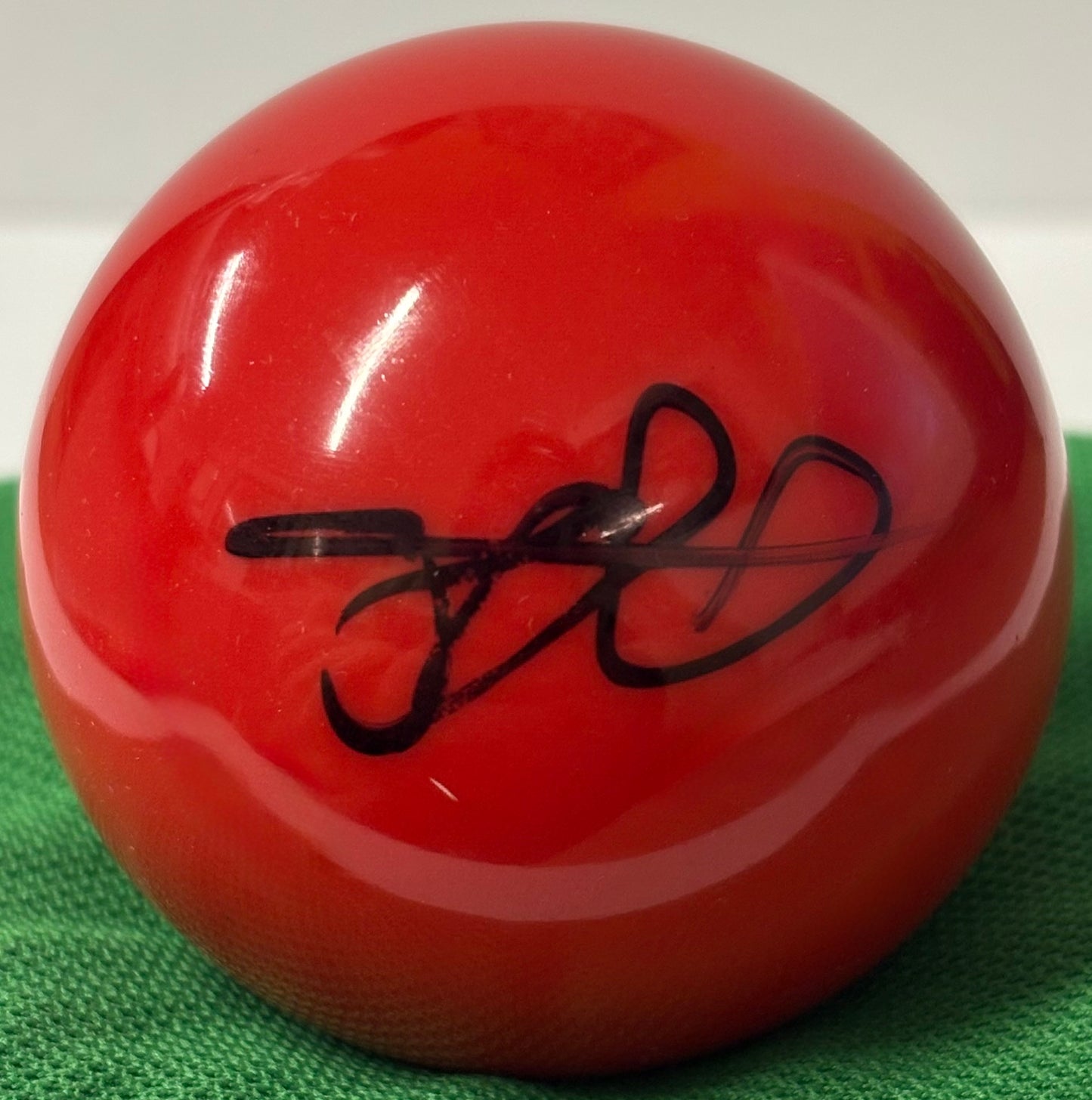 World Snooker Tour Jamie Rhys Clarke Signed Red Snooker Ball + COA