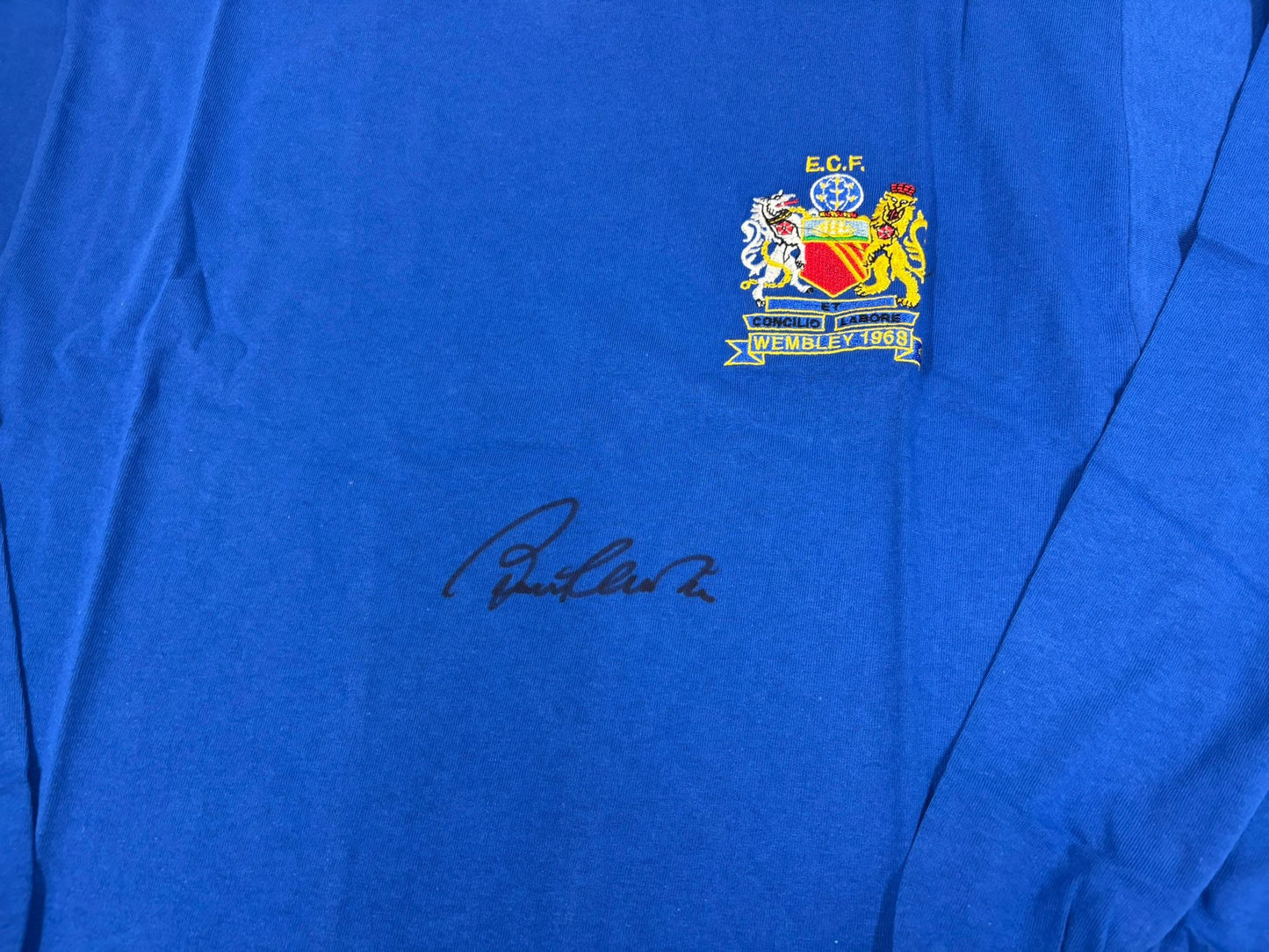 Sir Bobby Charlton Signed Manchester United 1968 European Cup Final Football Shirt + COA