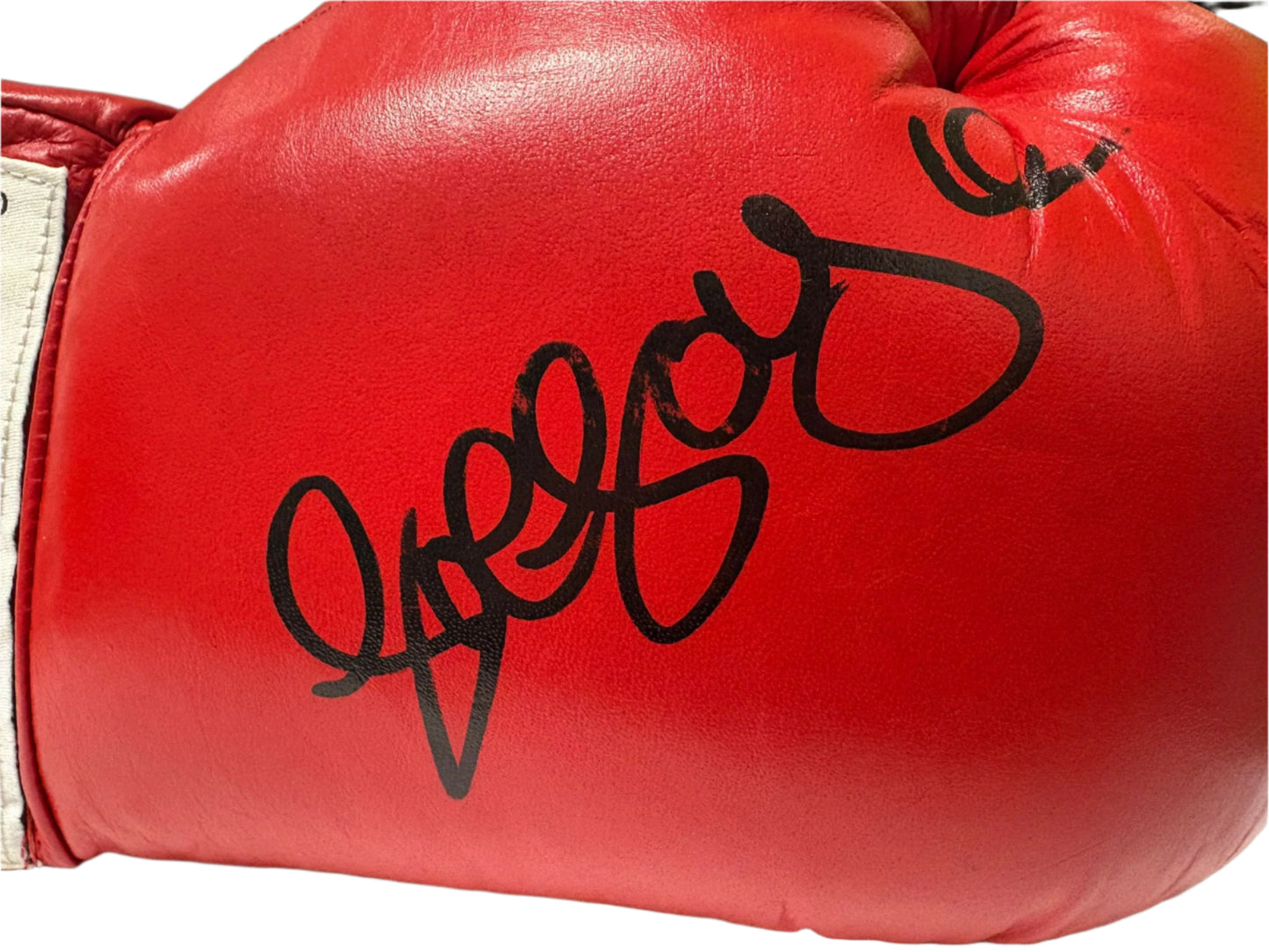 Joe Joyce British Heavyweight Boxing Champion Signed Red Everlast Boxing Glove + Cert