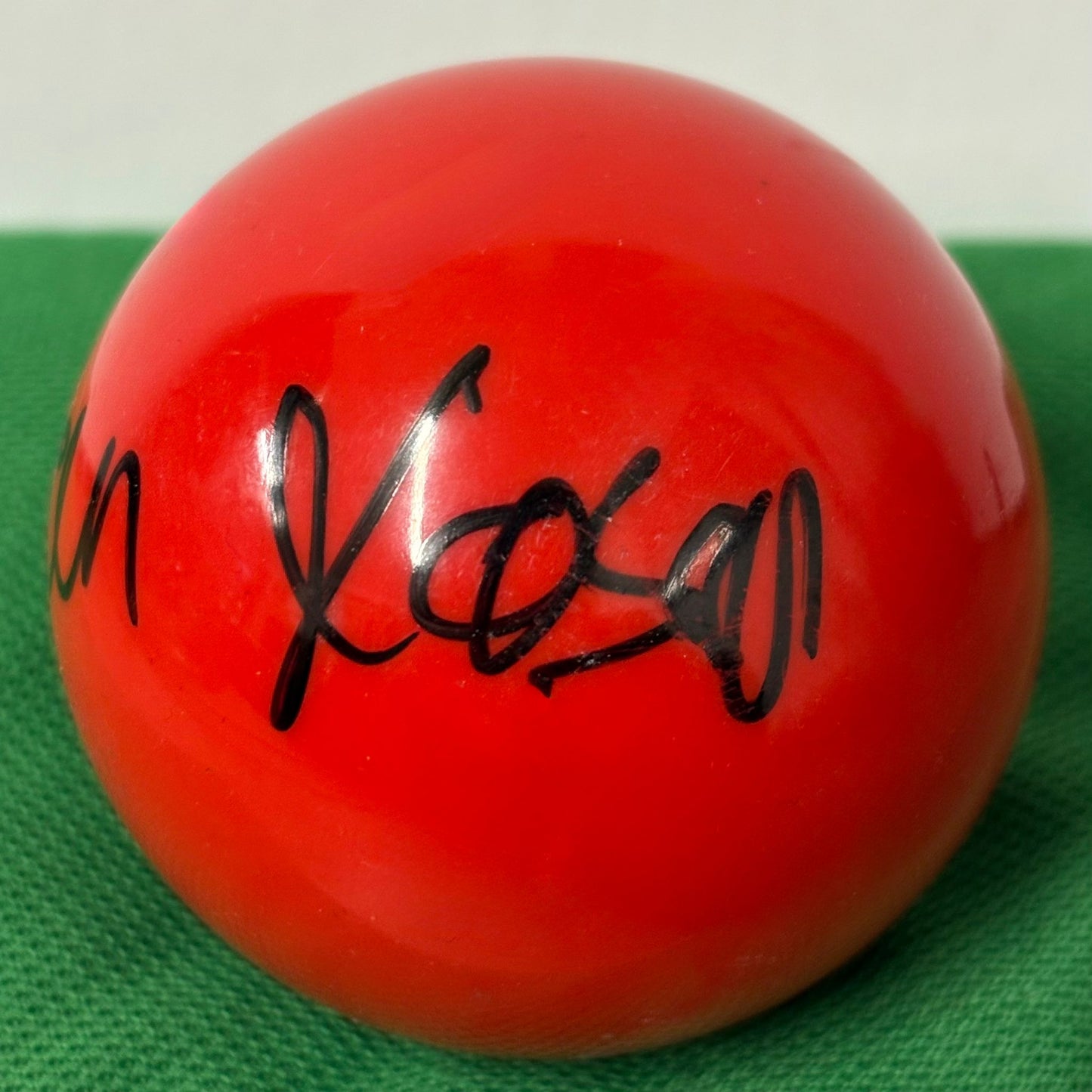 2024 African Championship Winner Hatem Yassen Signed Red Snooker Ball + COA