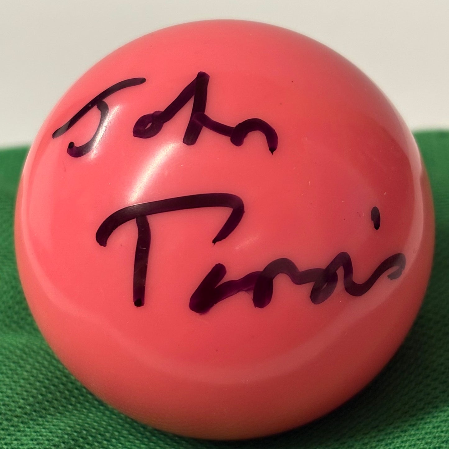 Founder of Parris Snooker Cues John Parris Signed Pink 2’’ Snooker Ball + COA