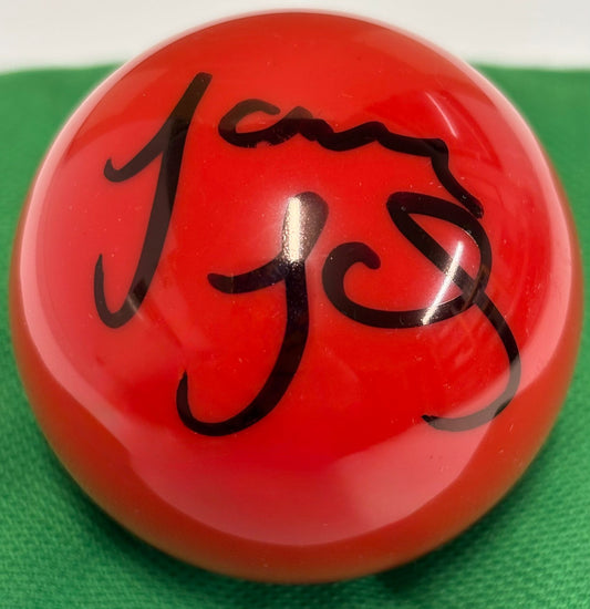 Welsh Snooker Player Jamie Jones Signed RED Snooker Ball + Dealer COA