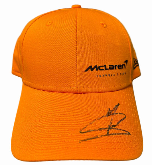 2025 British Grand Prix Winner Lando Norris Signed 9FORTY McLaren F1 Cap + Dealer COA