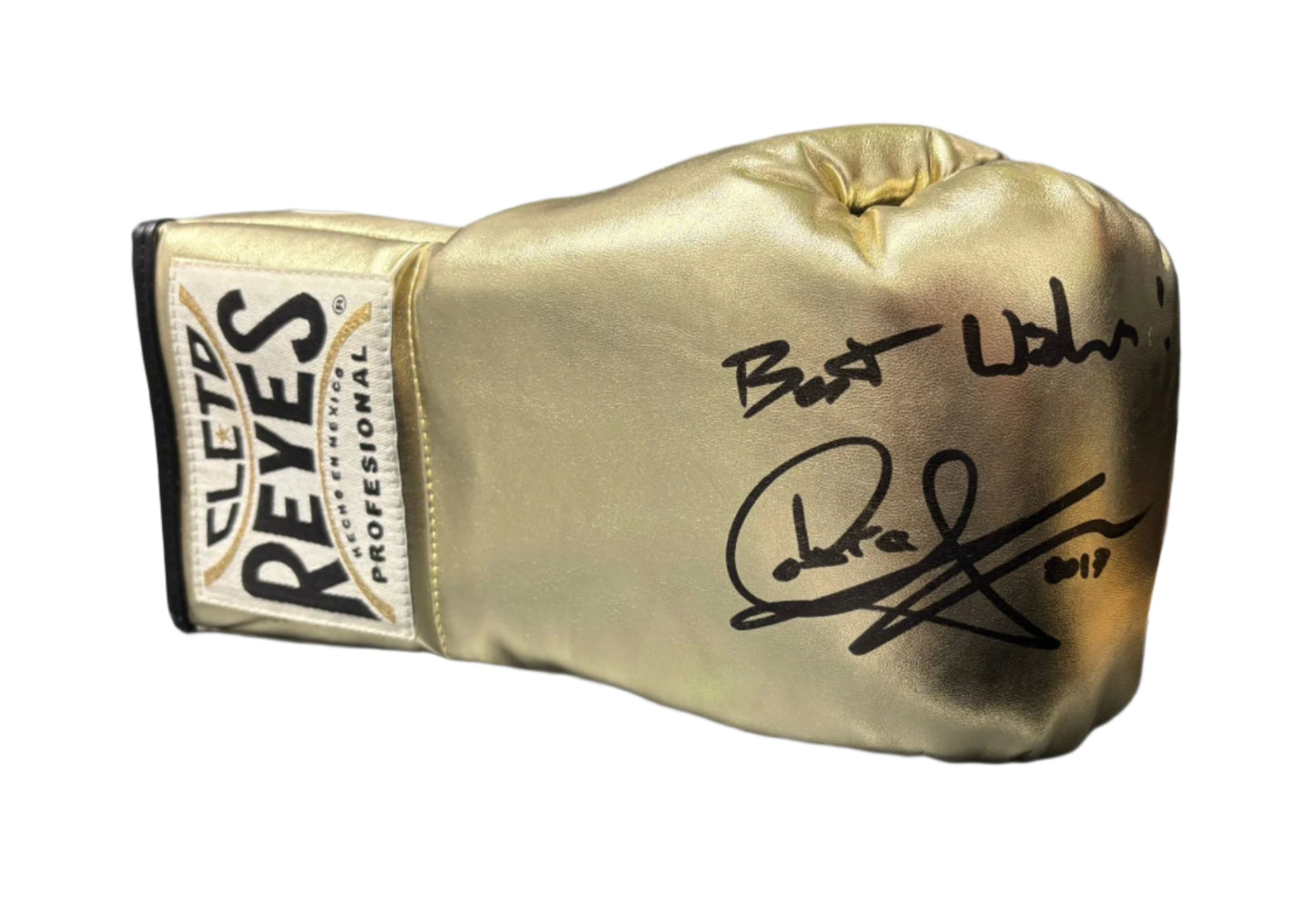 Carl Froch 'The Cobra' Signed Gold Cleto Reyes Boxing Glove + Cert