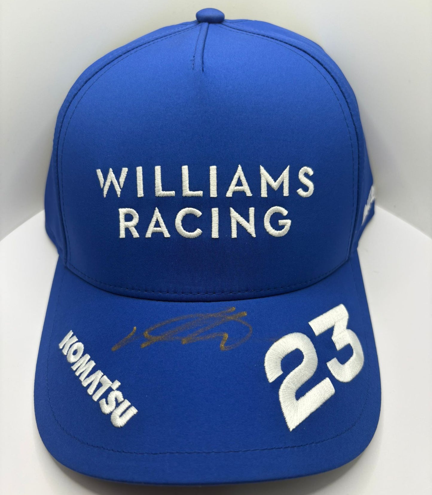 Alex Albon #23 Williams Racing Formula One Driver Signed Blue Puma F1 Cap + COA