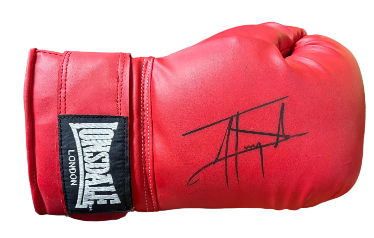 Johnny Nelson 'The Entertainer' Signed Red Lonsdale Boxing Glove + Cert