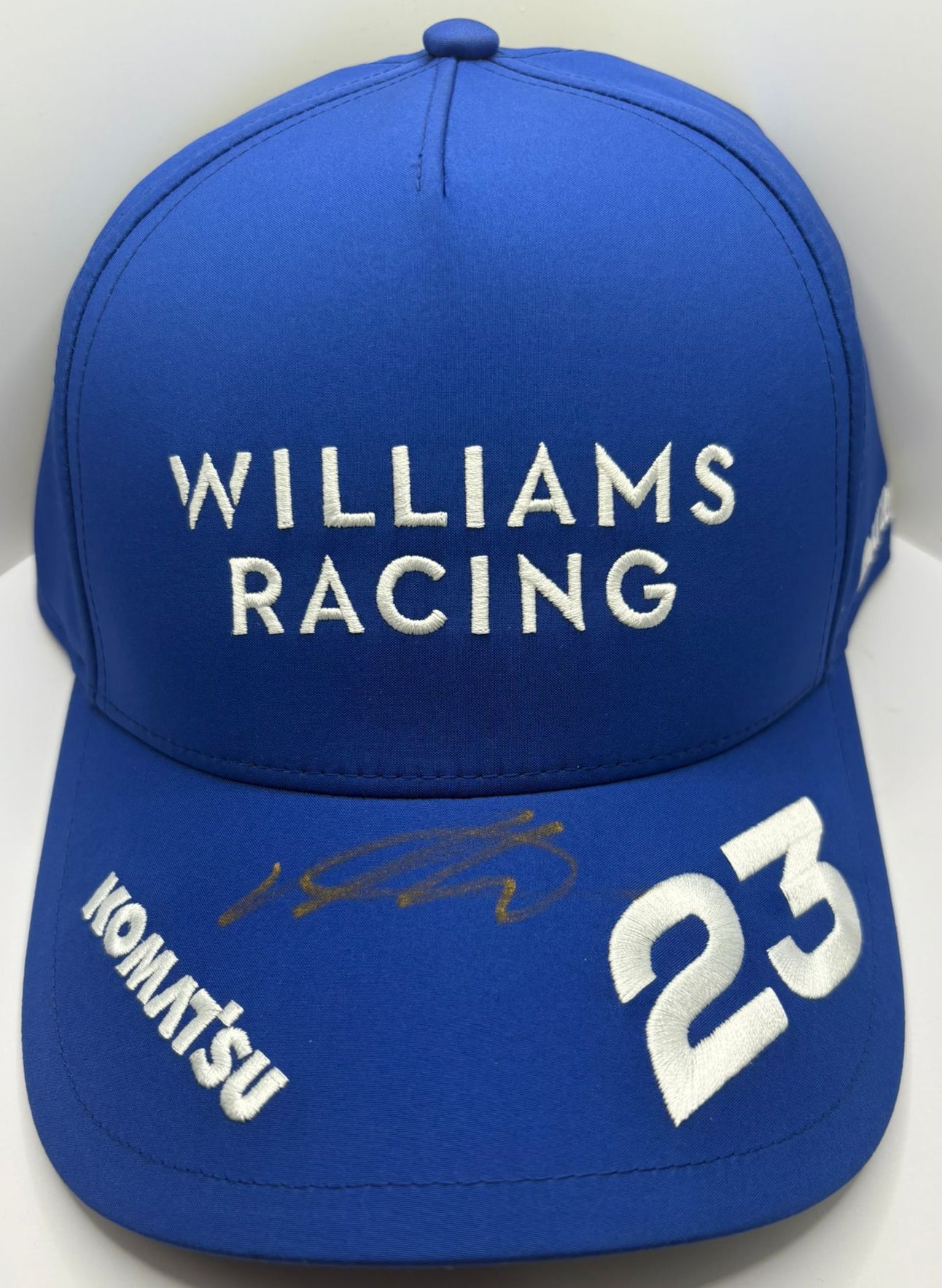 Alex Albon #23 Williams Racing Formula One Driver Signed Blue Puma F1 Cap + COA