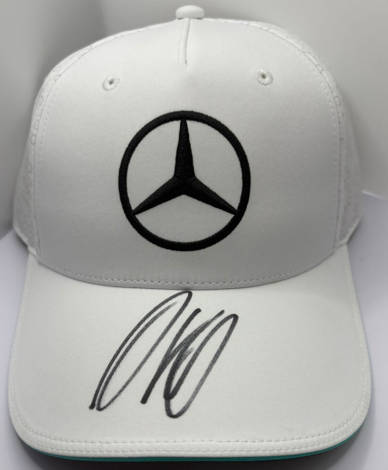 Andrea Kimi Antonelli Mercedes Formula One Driver Signed White F1 Cap + Dealer COA