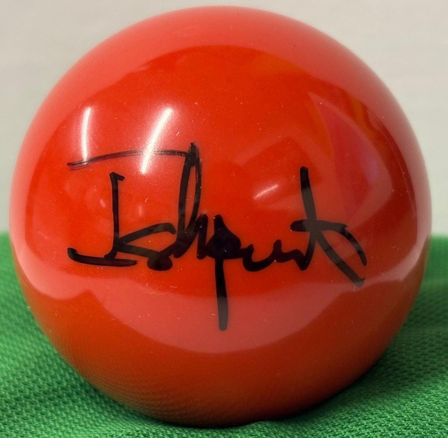 World Snooker Tour Player Ishpreet Singh Chadha Signed Red Snooker Ball + COA