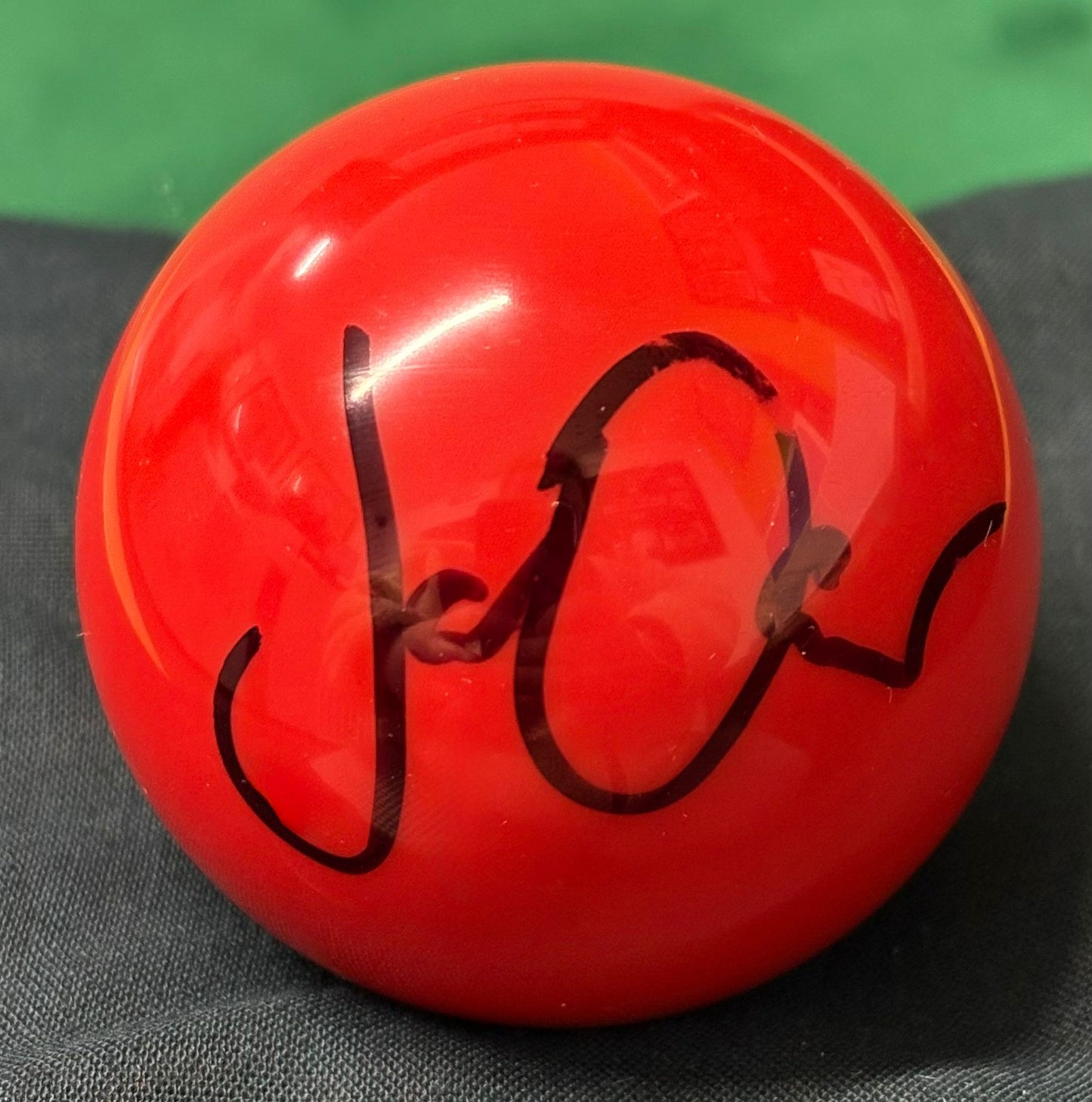 English Snooker Player Joe O'Connor Signed Autograph Red Snooker Ball + Cert