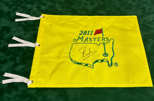 Charl Schwartzel Winner Signed 2011 Masters Golf Flag + Dealer COA