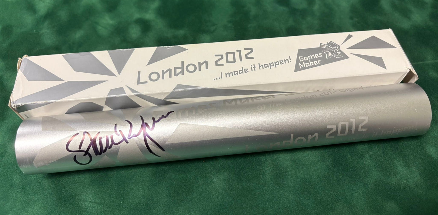 Rowing Legend Sir Steve Redgrave Signed 2012 London Olympic Games Maker Baton + COA