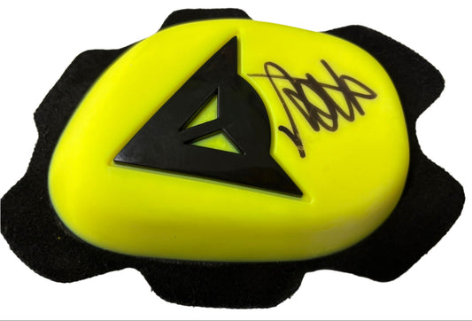 Valentino Rossi MotoGP World Champion Signed Dainese Knee Slider + Dealer COA