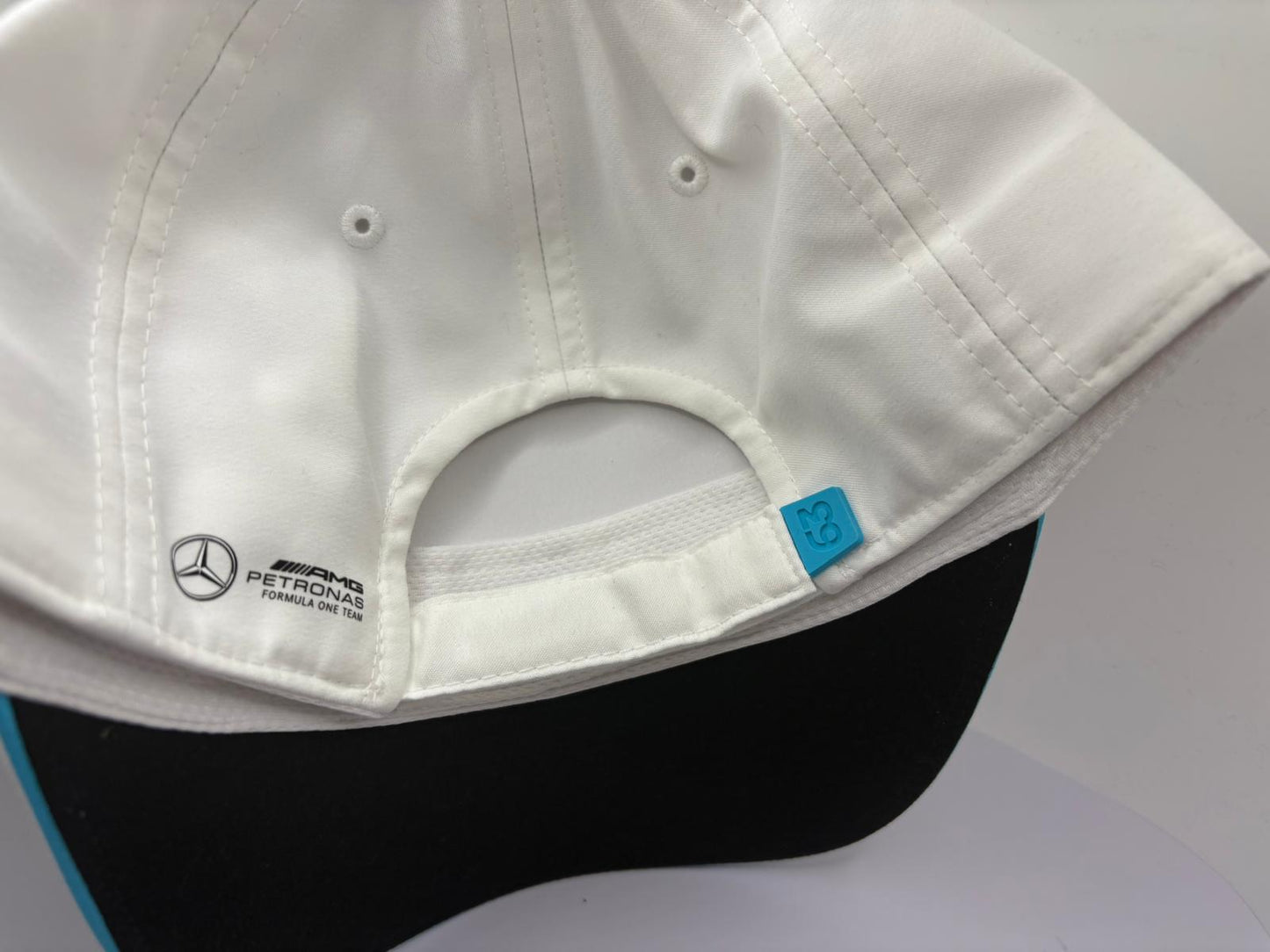 2025 Canadian Grand Prix Winner George Russell Signed White Mercedes F1 Cap + COA