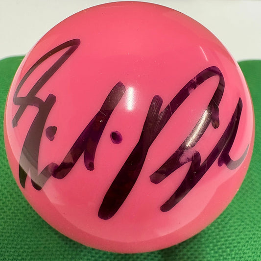 Stuart Bingham Signed PINK Snooker Ball + Dealer COA
