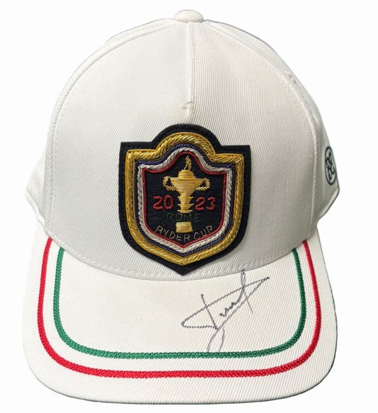 2023 Team Europe Captain Luke Donald Signed Ryder Cup Golf Cap + Dealer COA