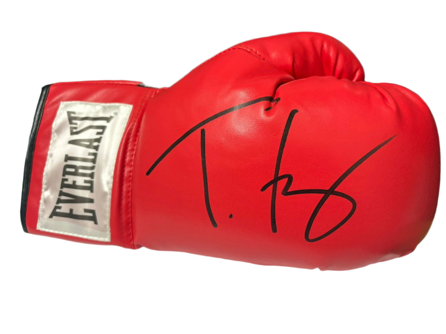 Tyson Fury 'The Gypsy King' World Heavyweight Champion Signed Red Everlast Boxing Glove + Cert (Large Autograph)
