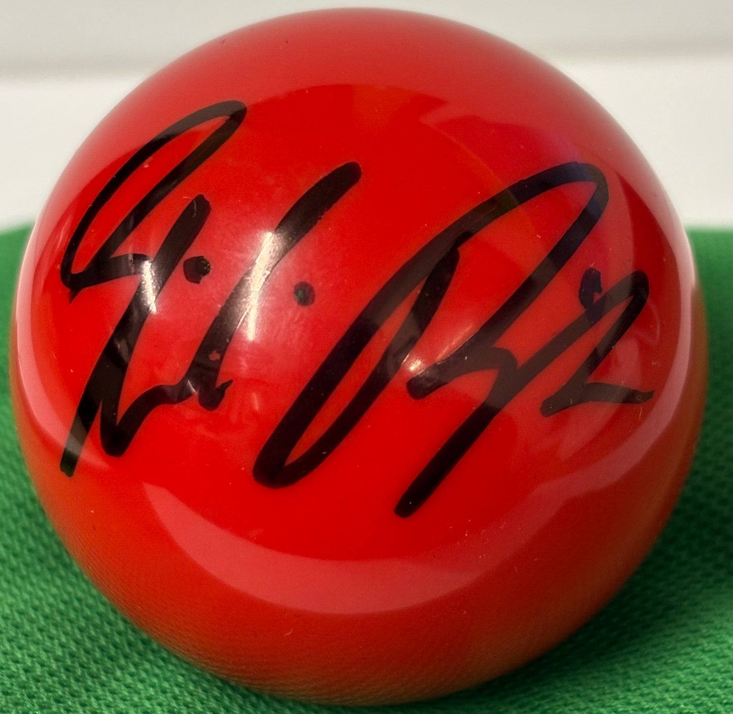 2015 World Snooker Champion Stuart Bingham Signed Red 2’’ Snooker Ball + Cert