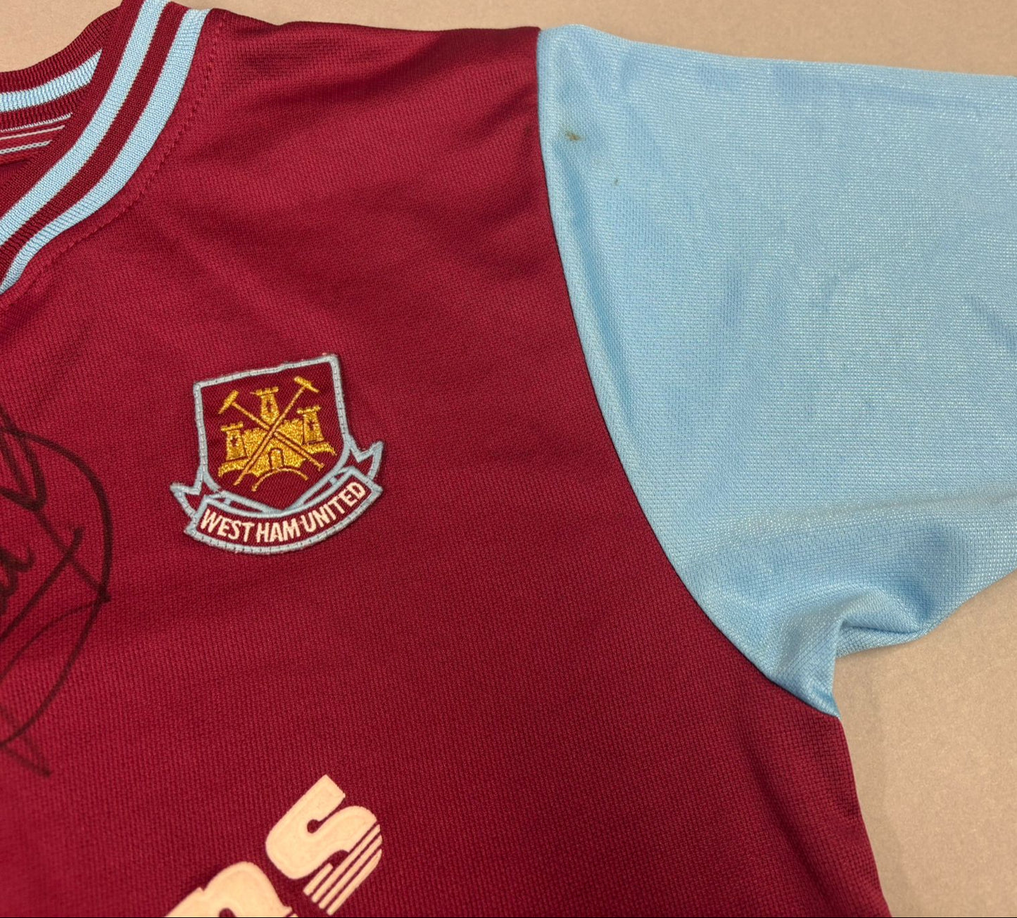 Paolo Di Canio Signed Retro 2001-03 West Ham FC Fila Home Shirt + Dealer COA