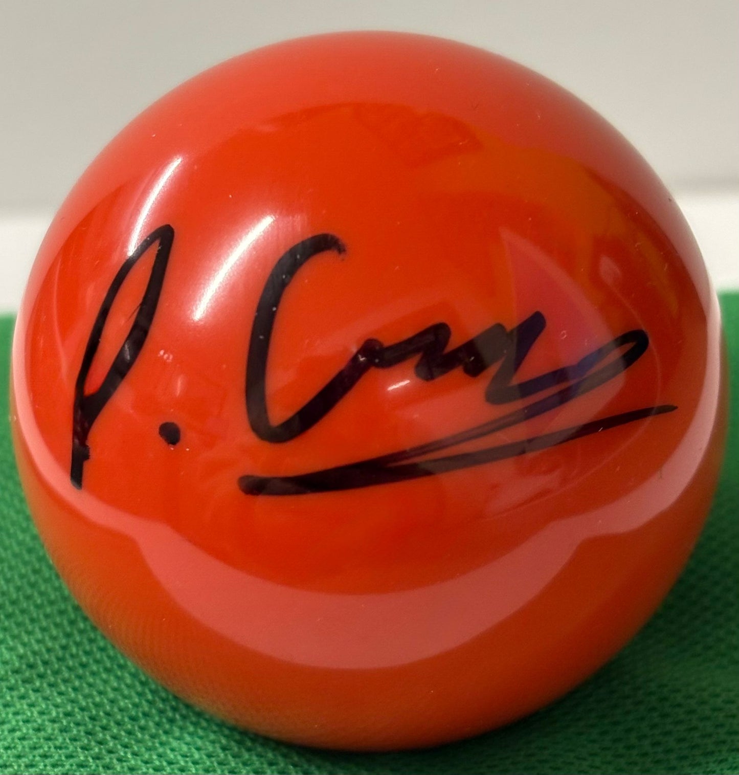 World Snooker Tour Player David 'Amazing' Grace Signed Red Snooker Ball + COA