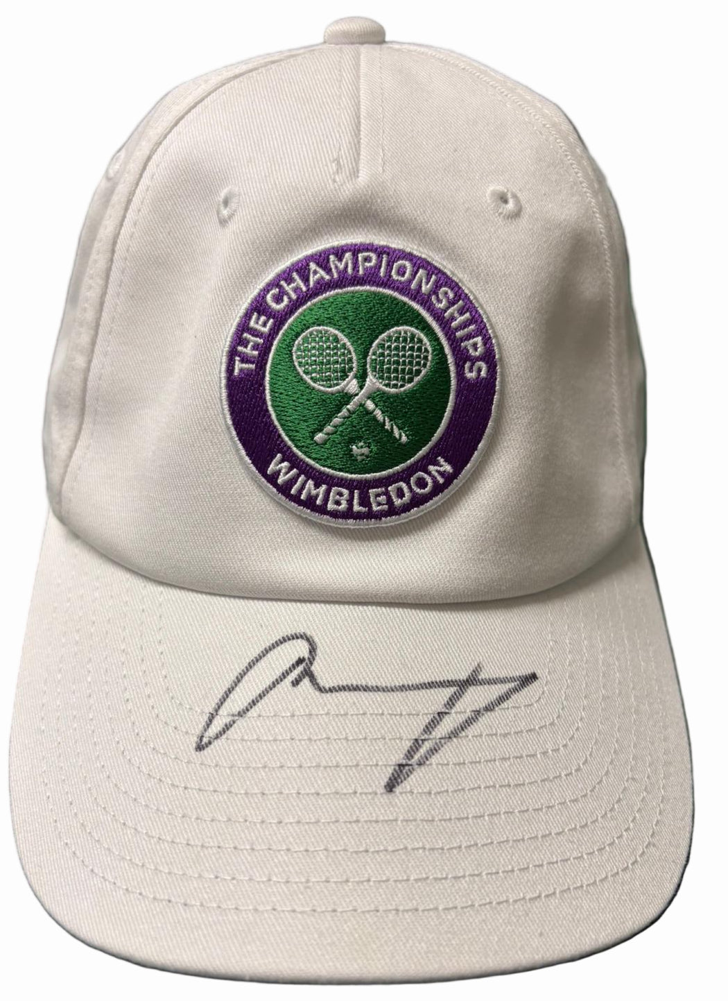 Two-Time Wimbledon Champion Andy Murray Signed White Tennis Cap + Cert
