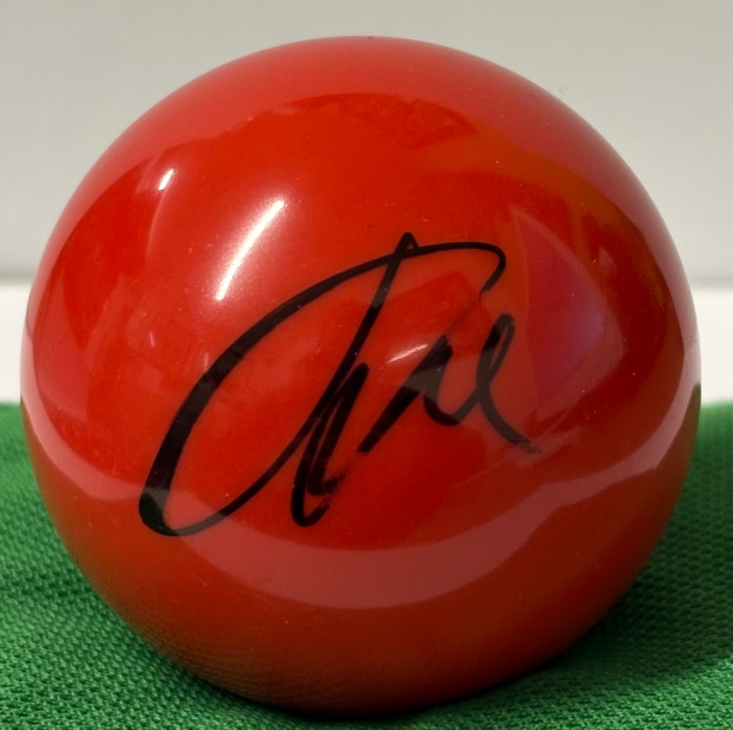 John Higgins Four-Time World Snooker Champion Signed Red Snooker Ball + Cert