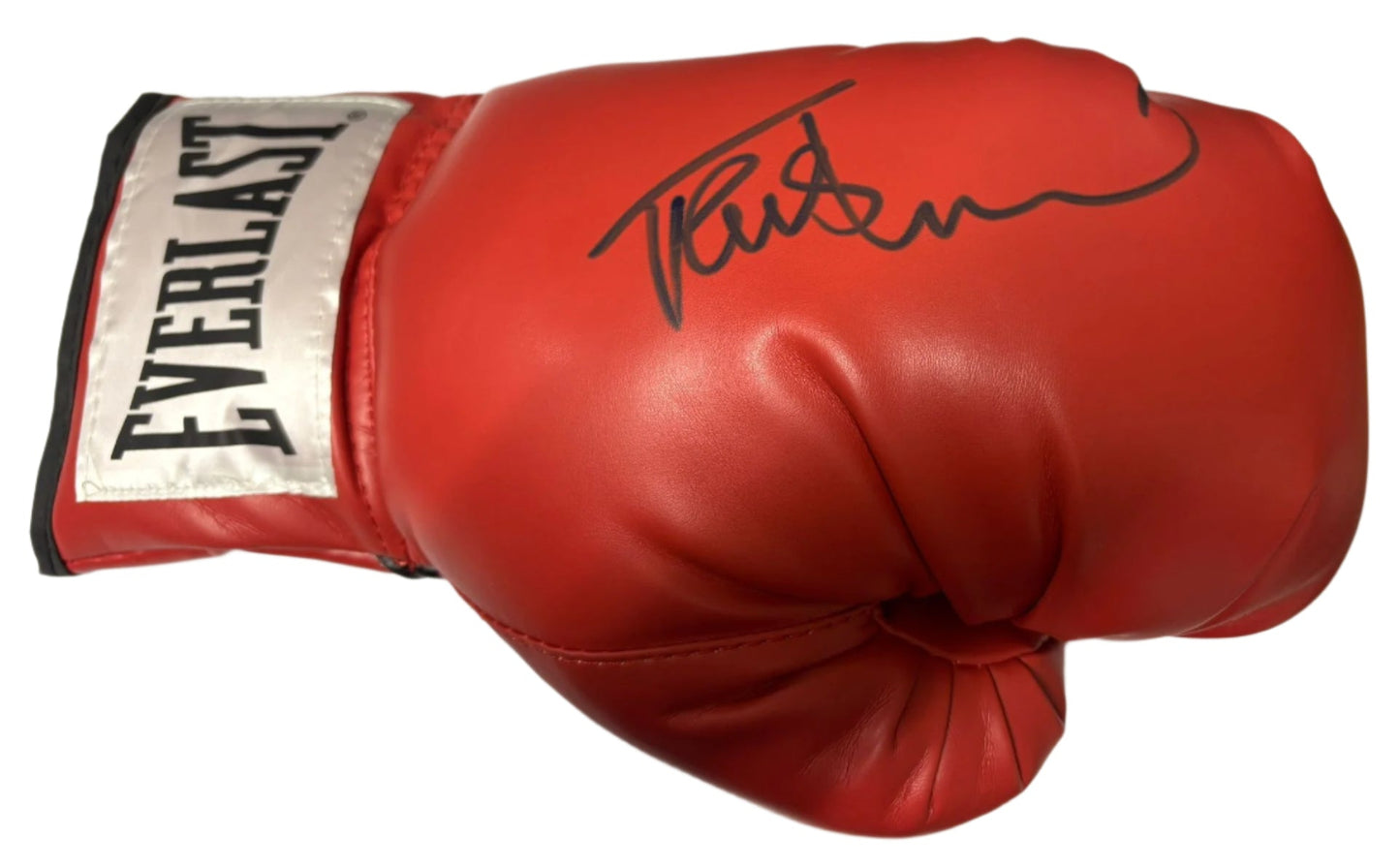 Frank Bruno 'The Bruno Bomber' Signed Red Everlast Boxing Glove + Cert (Left)