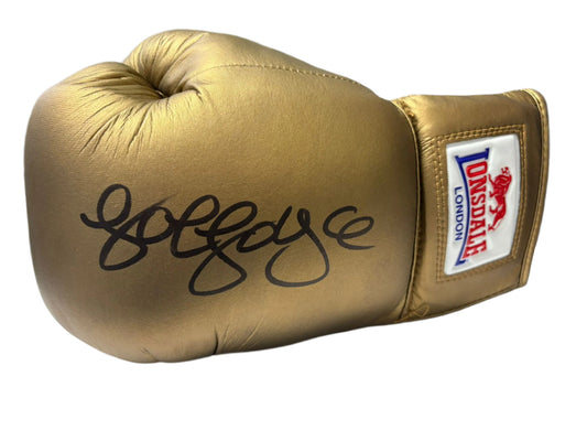 Joe Joyce British Heavyweight Boxing Champion Signed Lonsdale Gold Boxing Glove + Cert