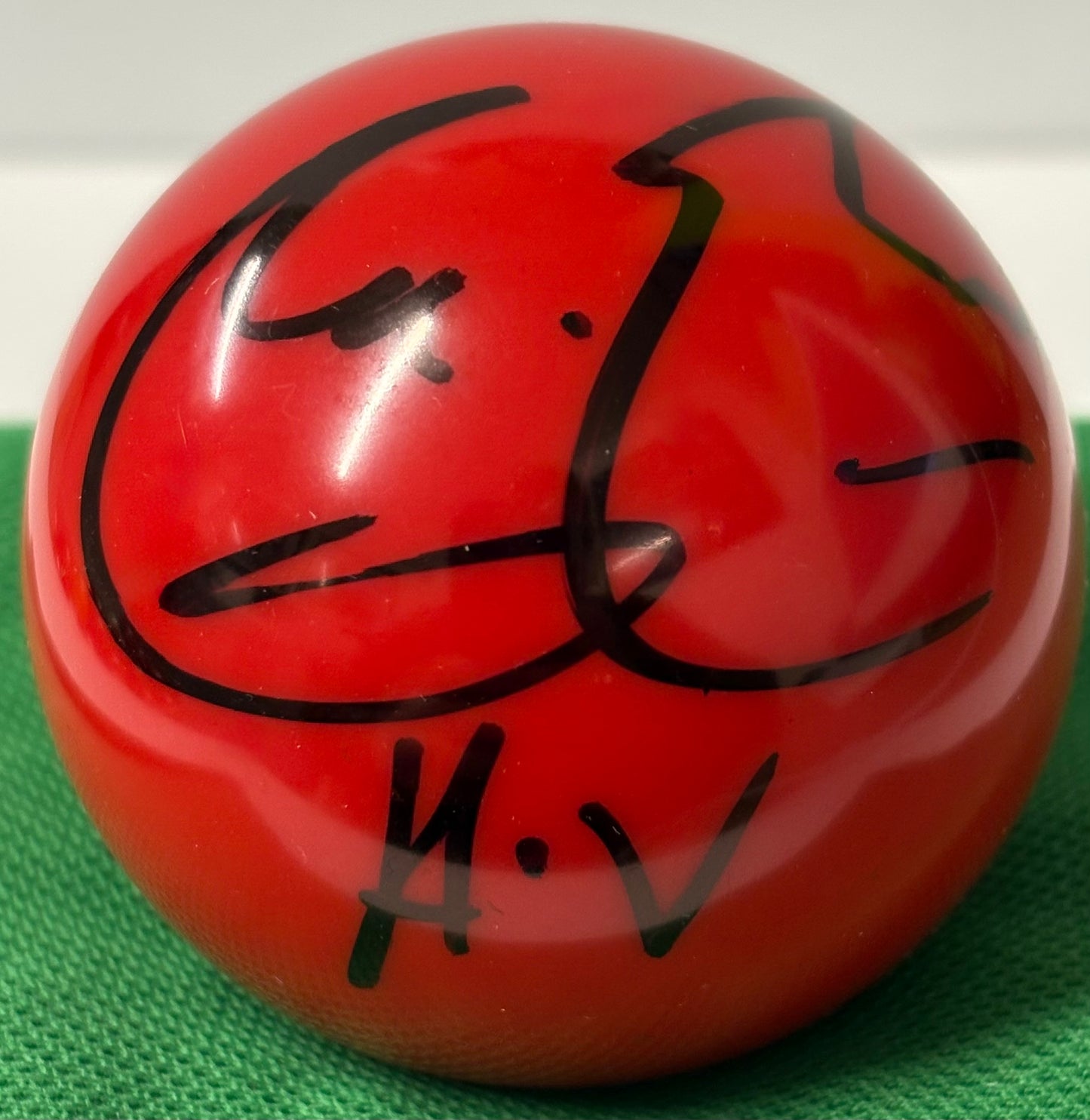 Iranian Snooker Player Hossein Vafaei Signed Red Snooker Ball + Cert
