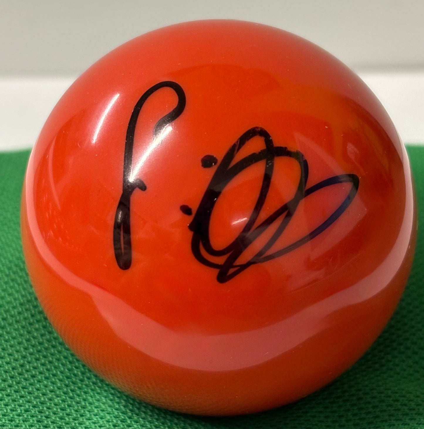 World Snooker Tour Player Farakh Ajaib Signed Red Snooker Ball + Cert