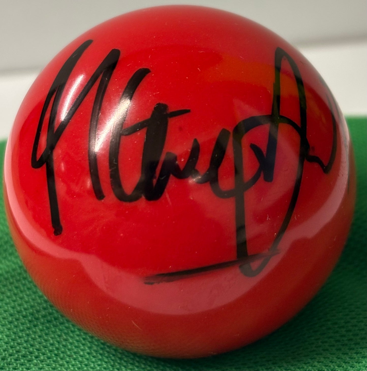 Steve Davis 6x World Snooker Champion Signed Red 2’’ Snooker Ball with Cert