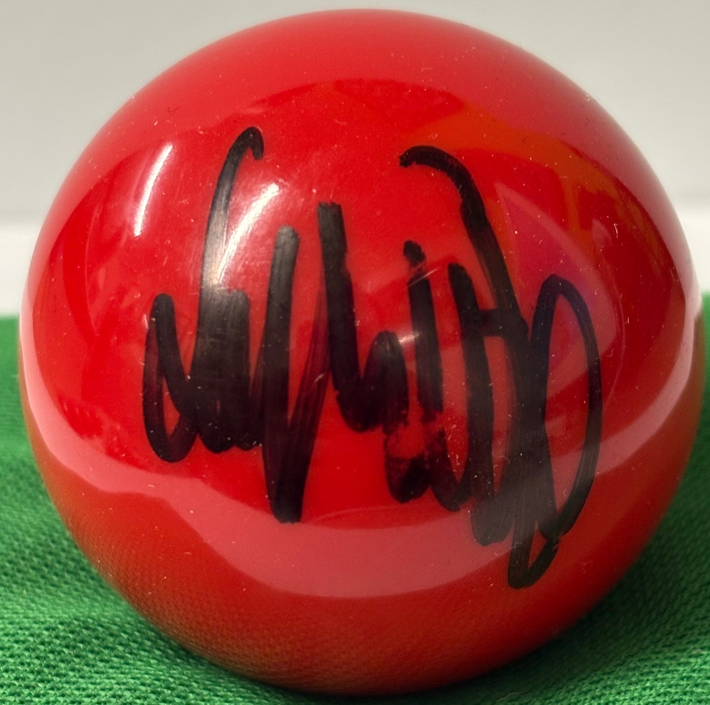 Jimmy White ‘The Whirlwind’ Snooker Legend Signed Red Snooker Ball + COA