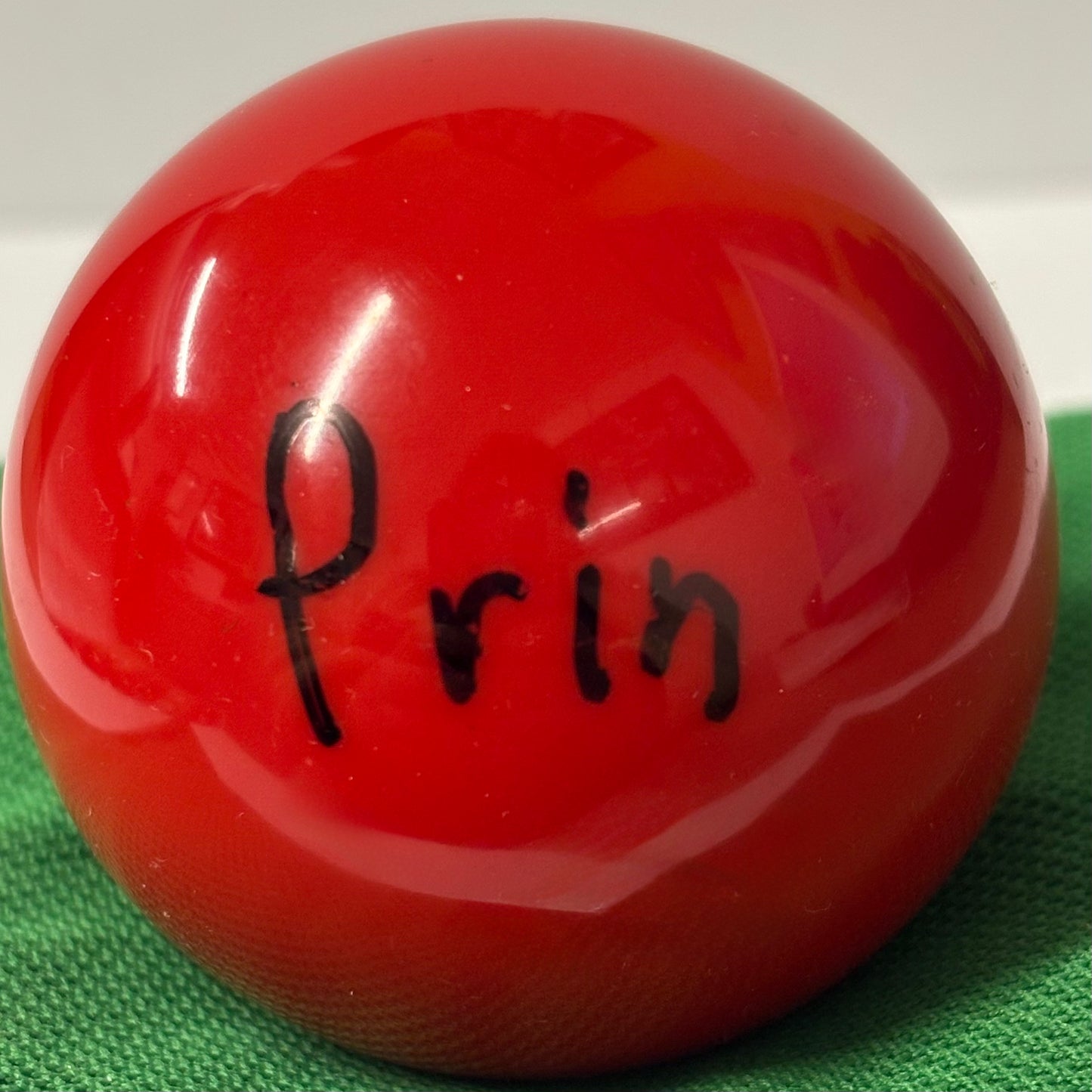 The Young Thai Snooker Sensation Prin Ratmukda Signed Red 2’’ Size Snooker Ball + COA
