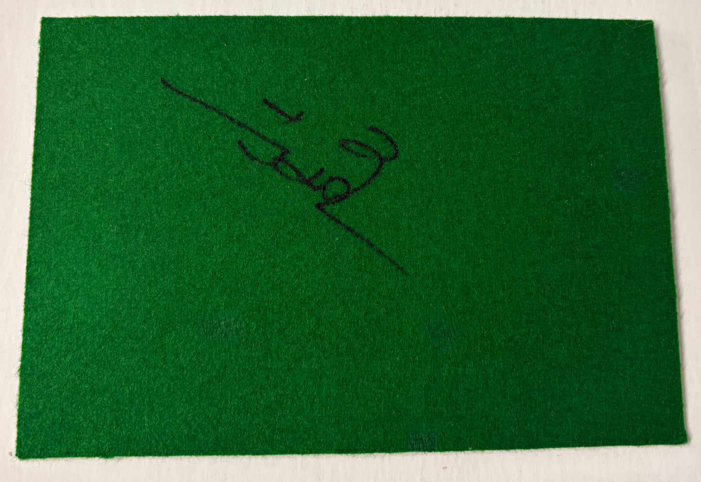2025 World Snooker Champion Zhao Xintong Signed Green Snooker Baize + Cert