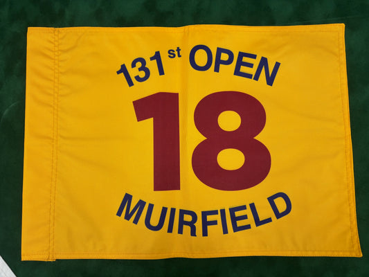 131st Open Championship at Muirfield Unsigned Golf Flag (Yellow)