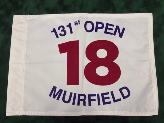 131st Open Championship at Muirfield Unsigned Golf Flag (White)